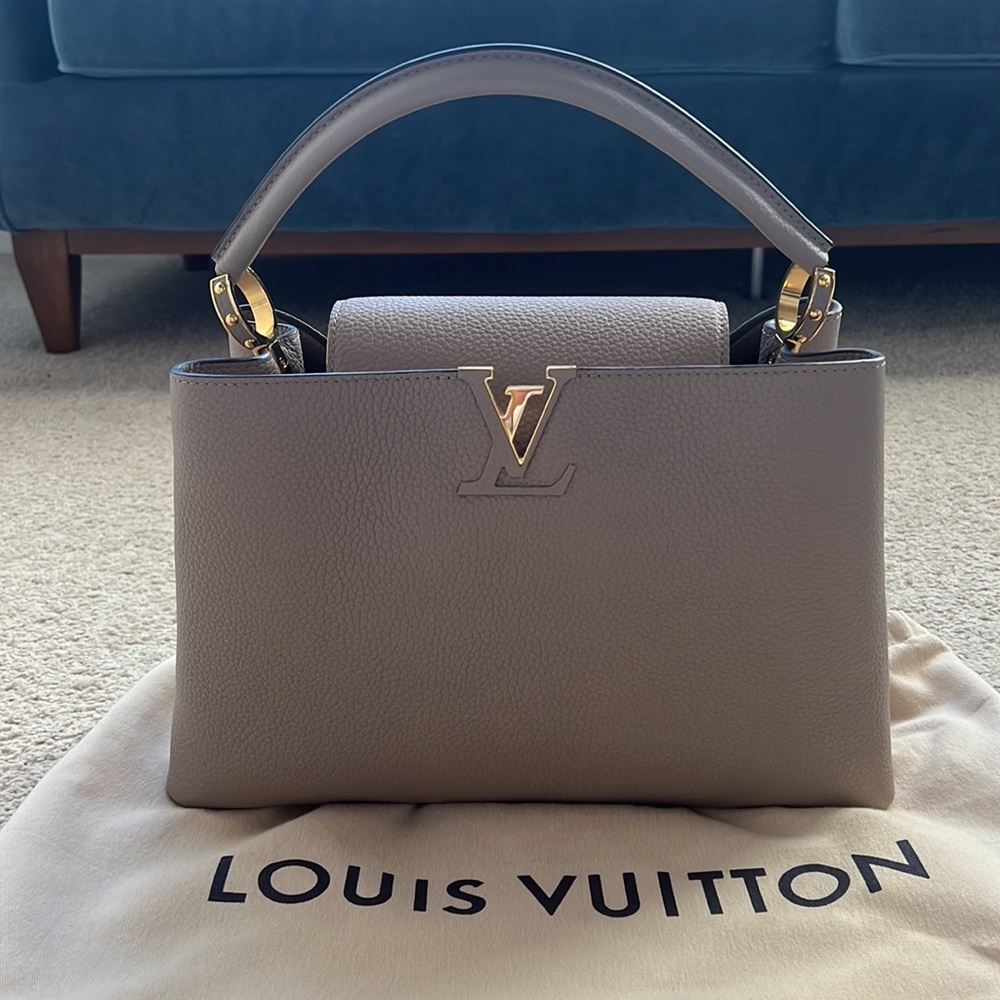 Louis Vuitton 2014 Taurillon Capucines MM